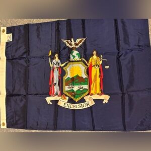 Nylon State Flag - New York, NYC, 2'x3' Grommets Made In USA
